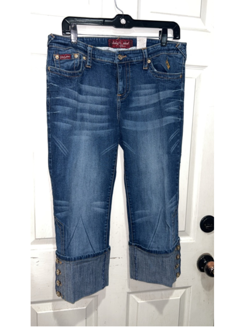 Women's Baby Phat Blue Cropped Jeans Size 11